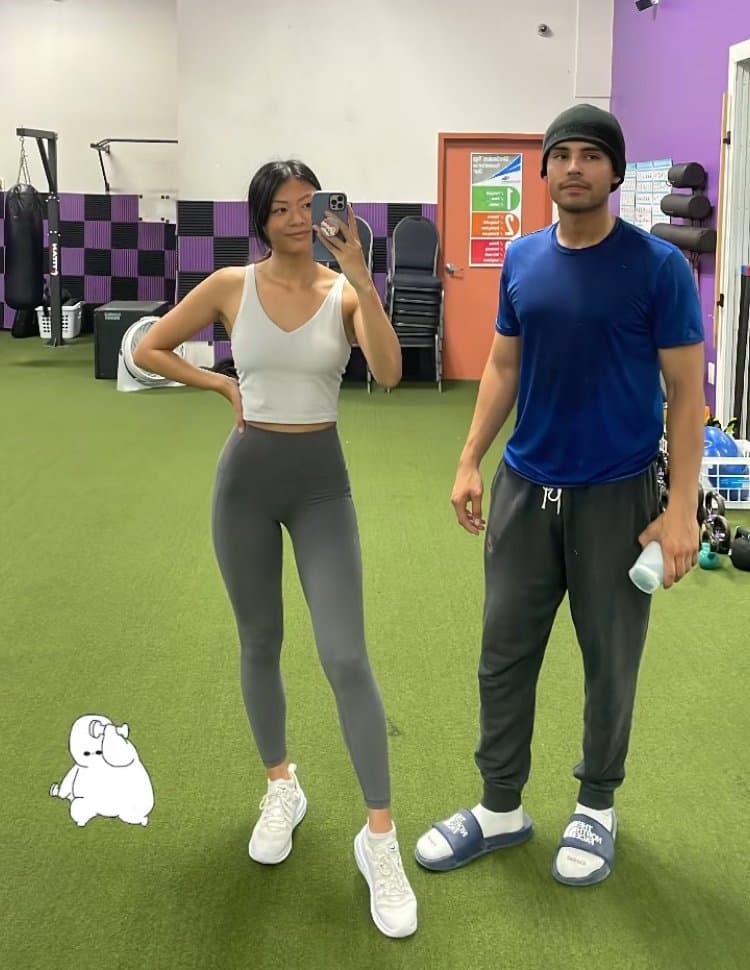 ¥gym with husband vs gym with friend from work¥