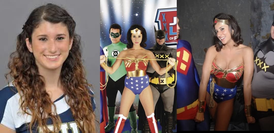 College volleyball star dresses as wonderwoman for pornM