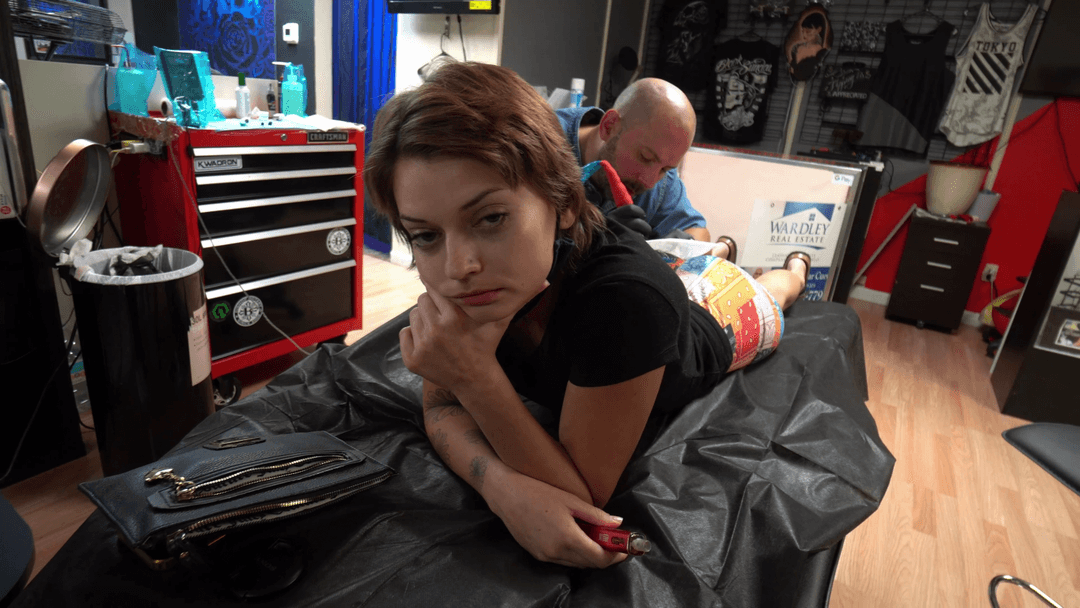 Getting QoS Tattoo- QUEEN OF SPADES TATTOO