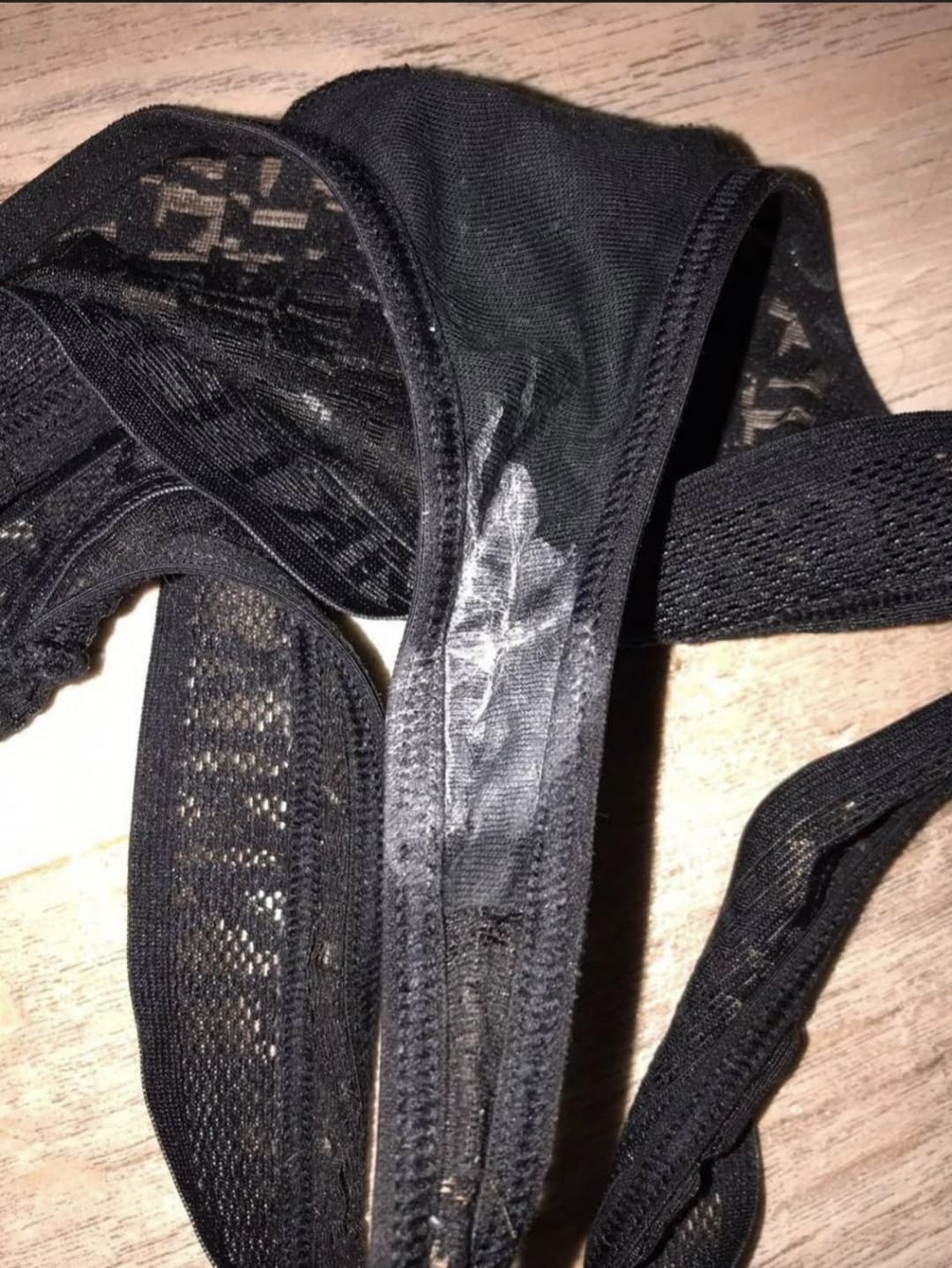 Latina gf’s creamy panties (anyone want a taste?)