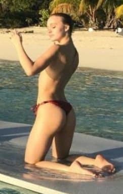 Lily-Rose Depp Such A Beautiful Slut!! How I love To Suck On Those Hard Nipples Of Hers ????