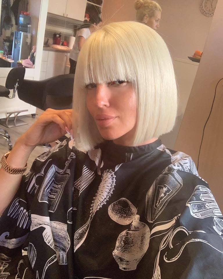 Famous Serbian singer Jelena