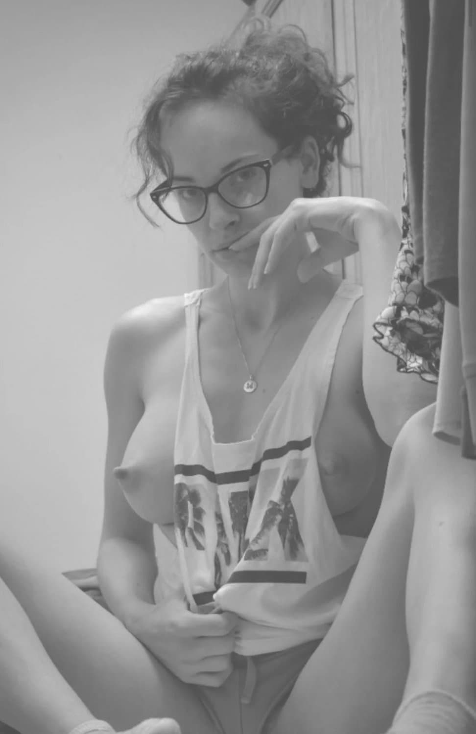 Great Nipples On Nerdy Slut MILF