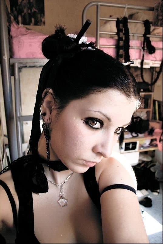 Submissive whore naked outdoors