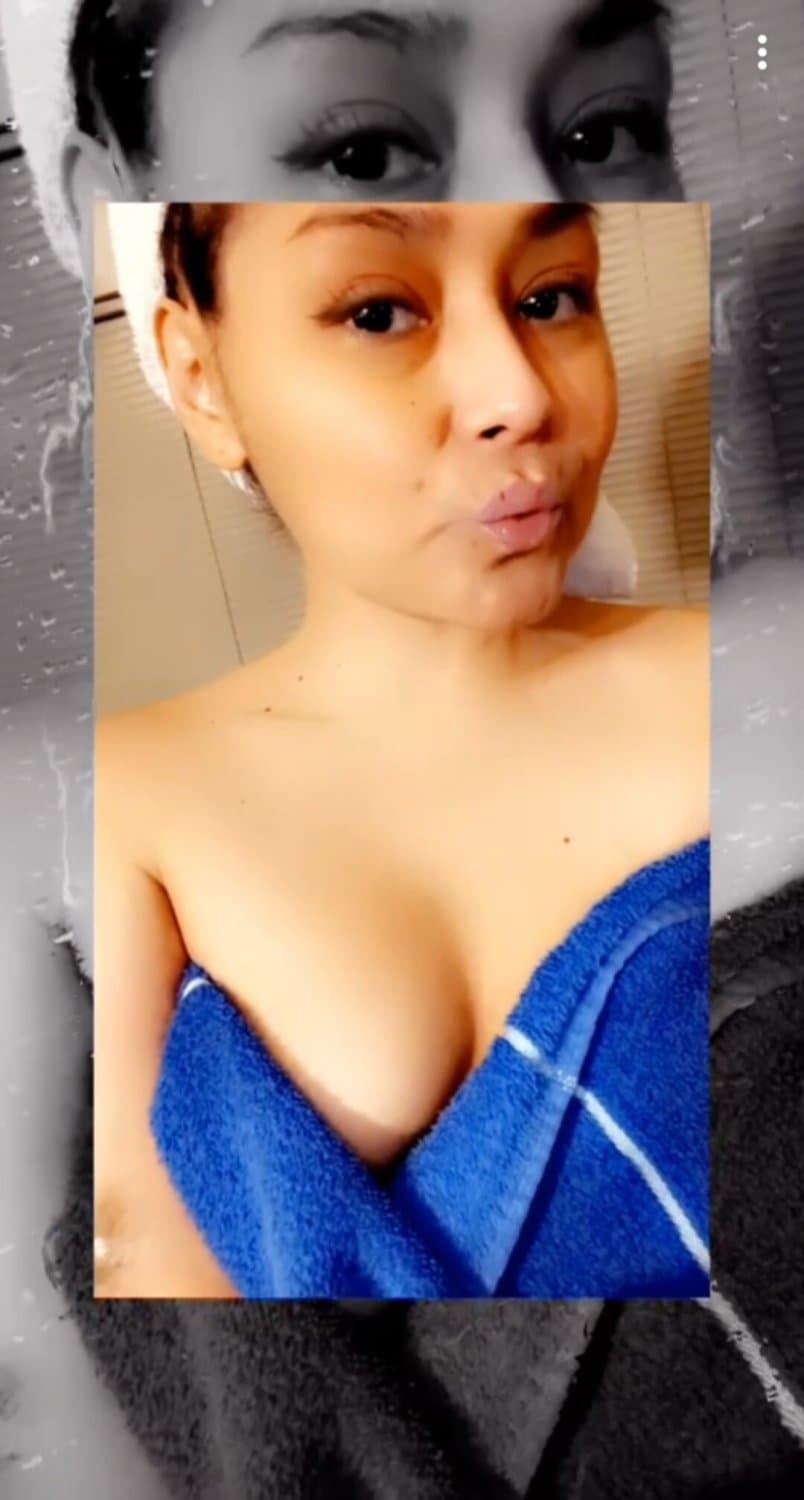 Latina loves to show off her tiny tits