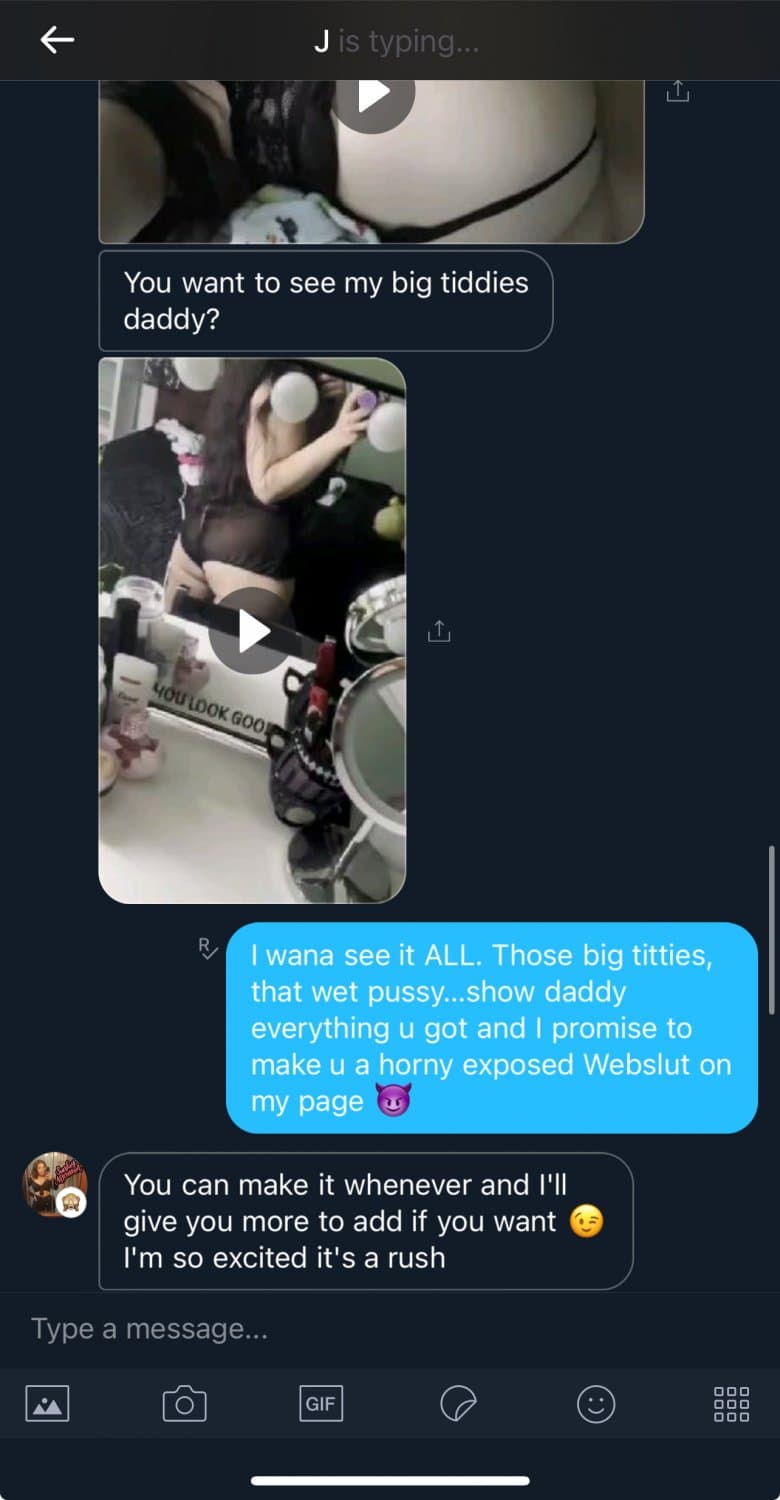 Turned this big titty horny Kik slut into a certified E❌POSED WEBSLUT ??