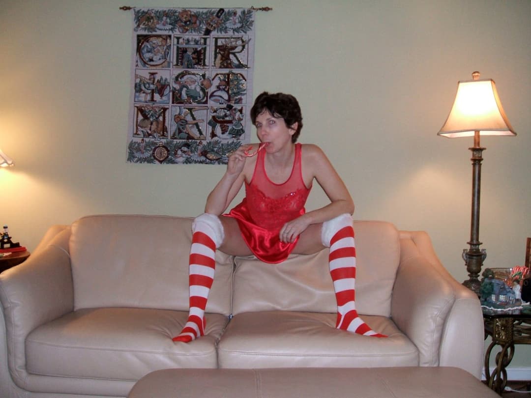 Christmas Memories MILF Nude by Christmas Tree 2