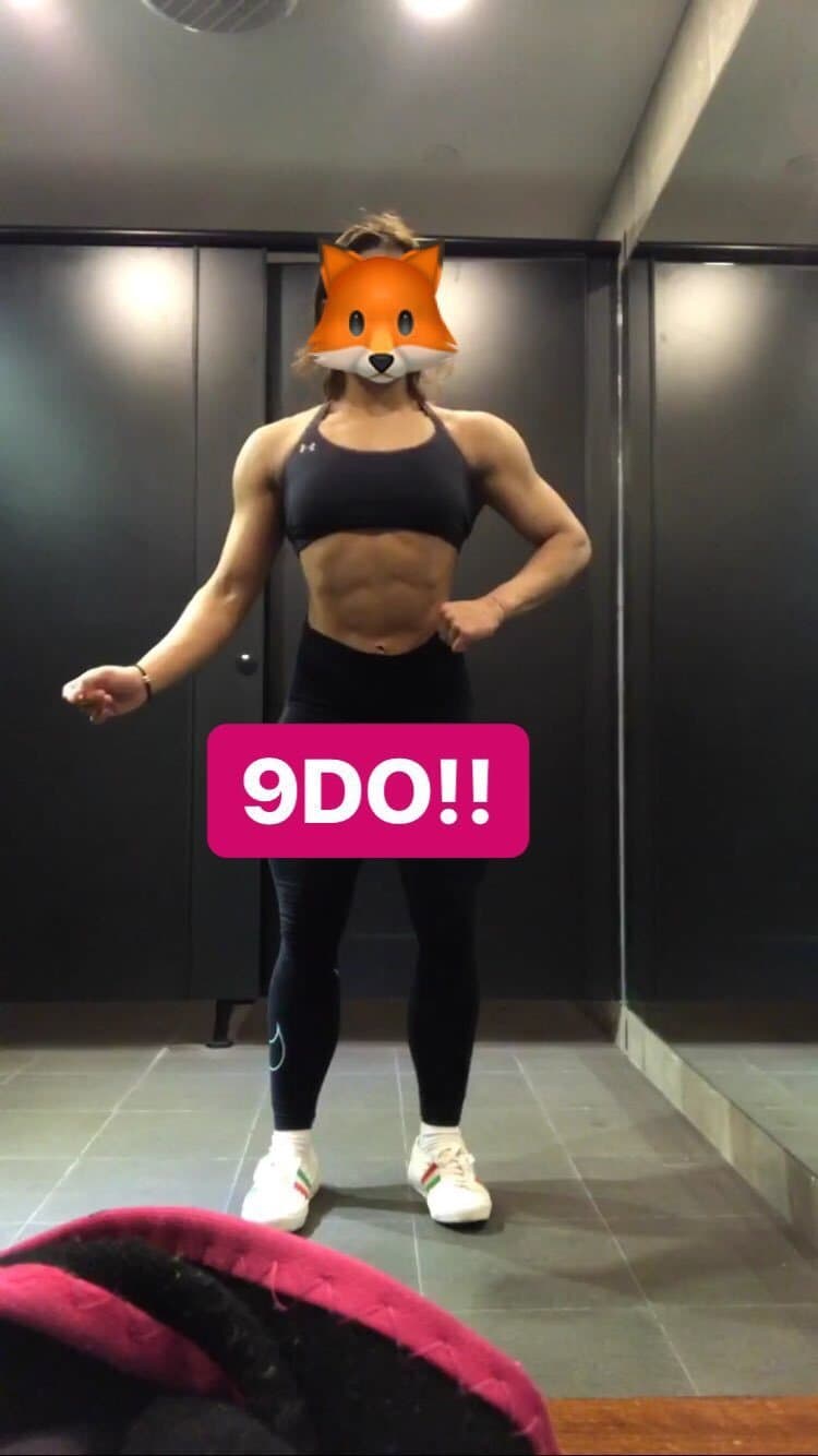 My favourite fitness girl with big thigh but I like her thigh more But she arrogance type