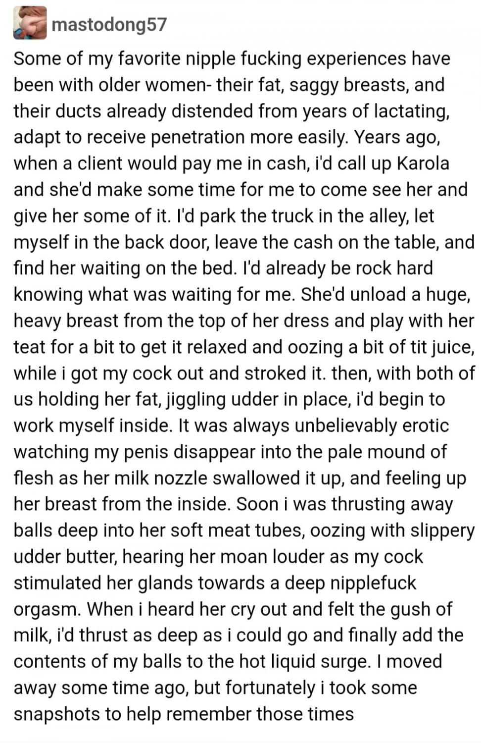 nipplefuck appointment