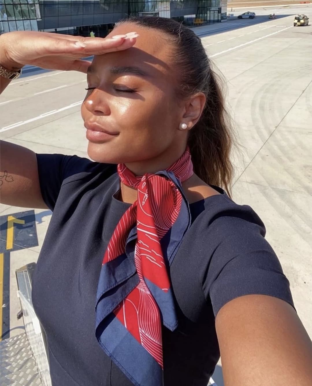 Norwegian flight attendant porn