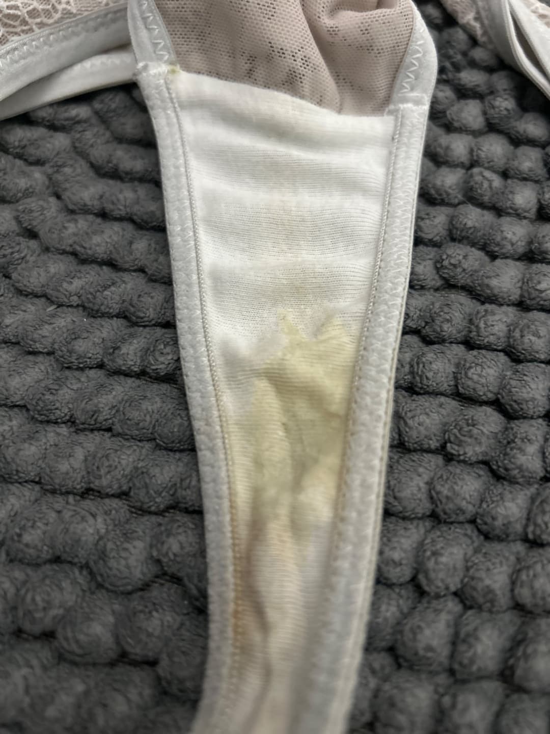 My sister and her creamy dirty panties. She just need some tribs and milk ??