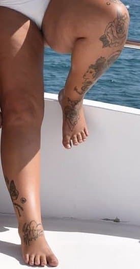 My hot neighbours tattooed feet