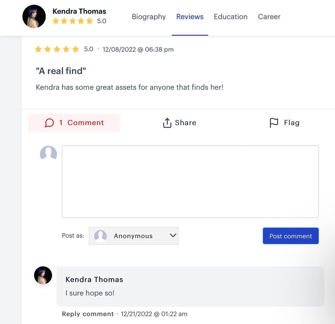 Kendra, famous webslut