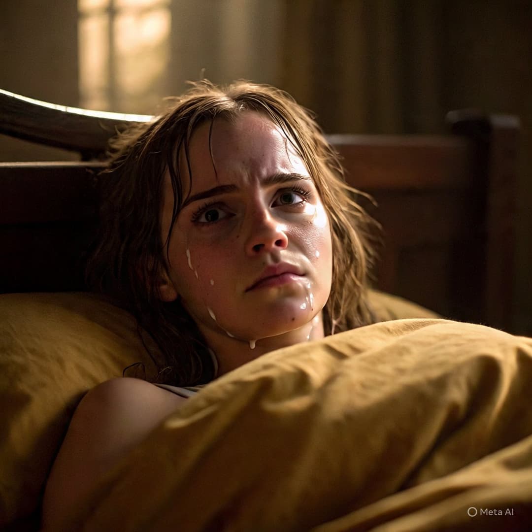 Harry had fun when Hermione was sleeping (Harry se divertiu enquanto Hermione dormia)