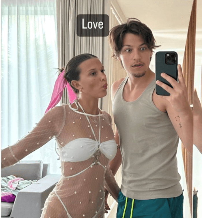 Millie Bobby Brown leaks and titty slip