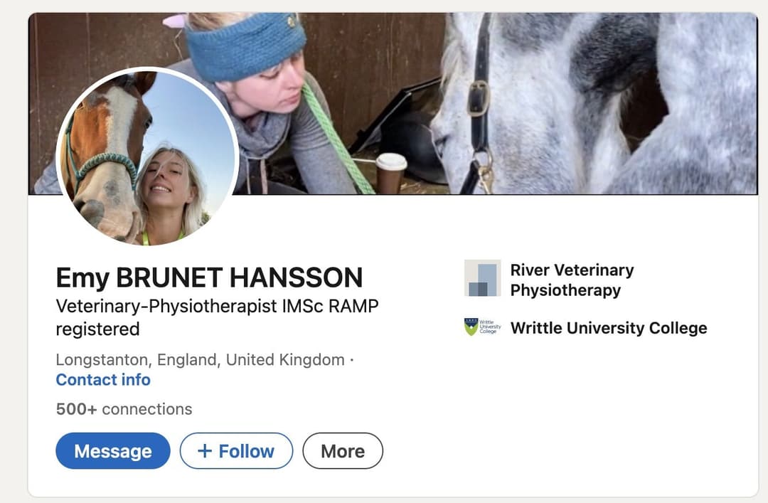 Emy Brunet Hansson: Veterinarian Butthole
