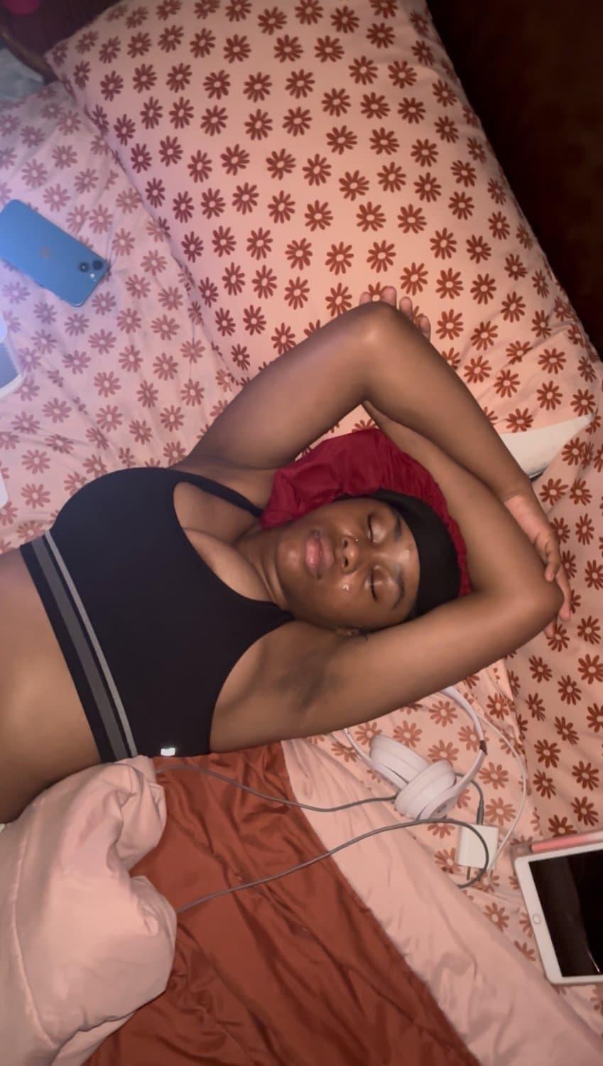 caught busty pyt lightskin sleeping with wedgie and no panties..i couldnt resist creeping