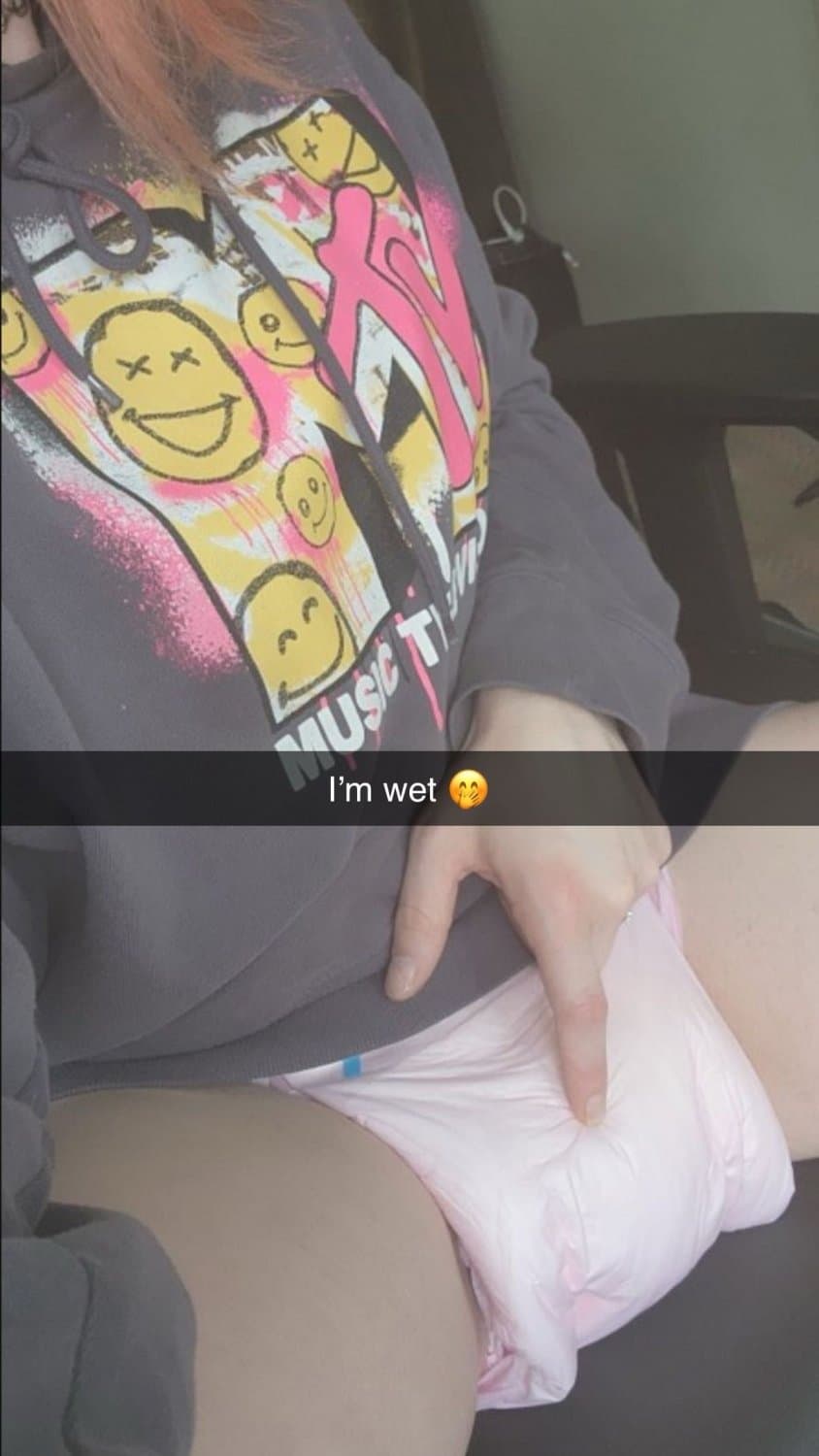 Click to view full size Shy emo girl secretly wears diapers