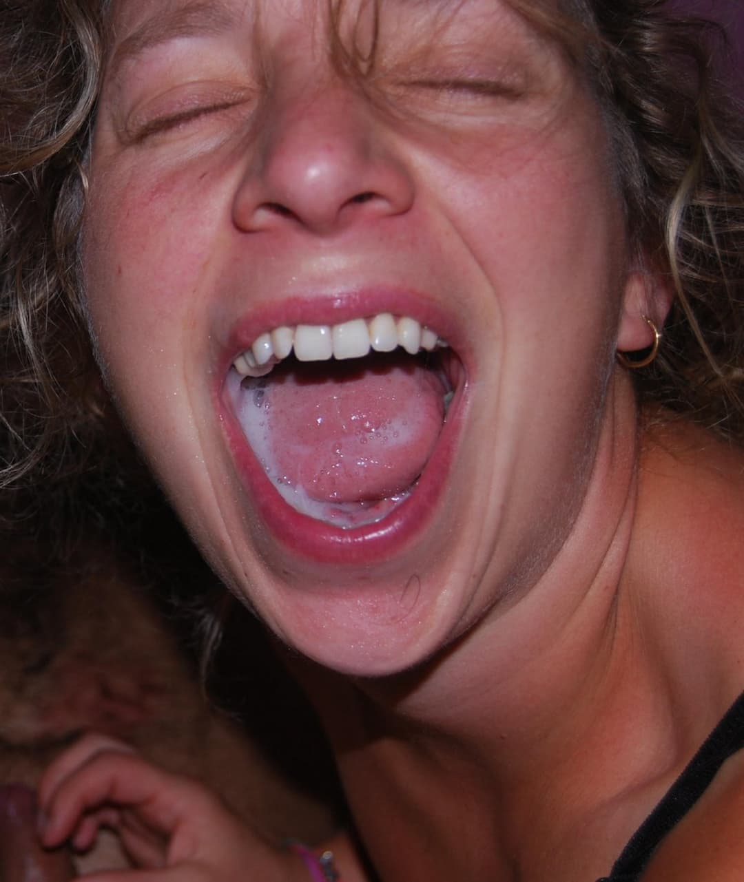 Click to view full size Rachel the slutty nurse, cum swallower at home