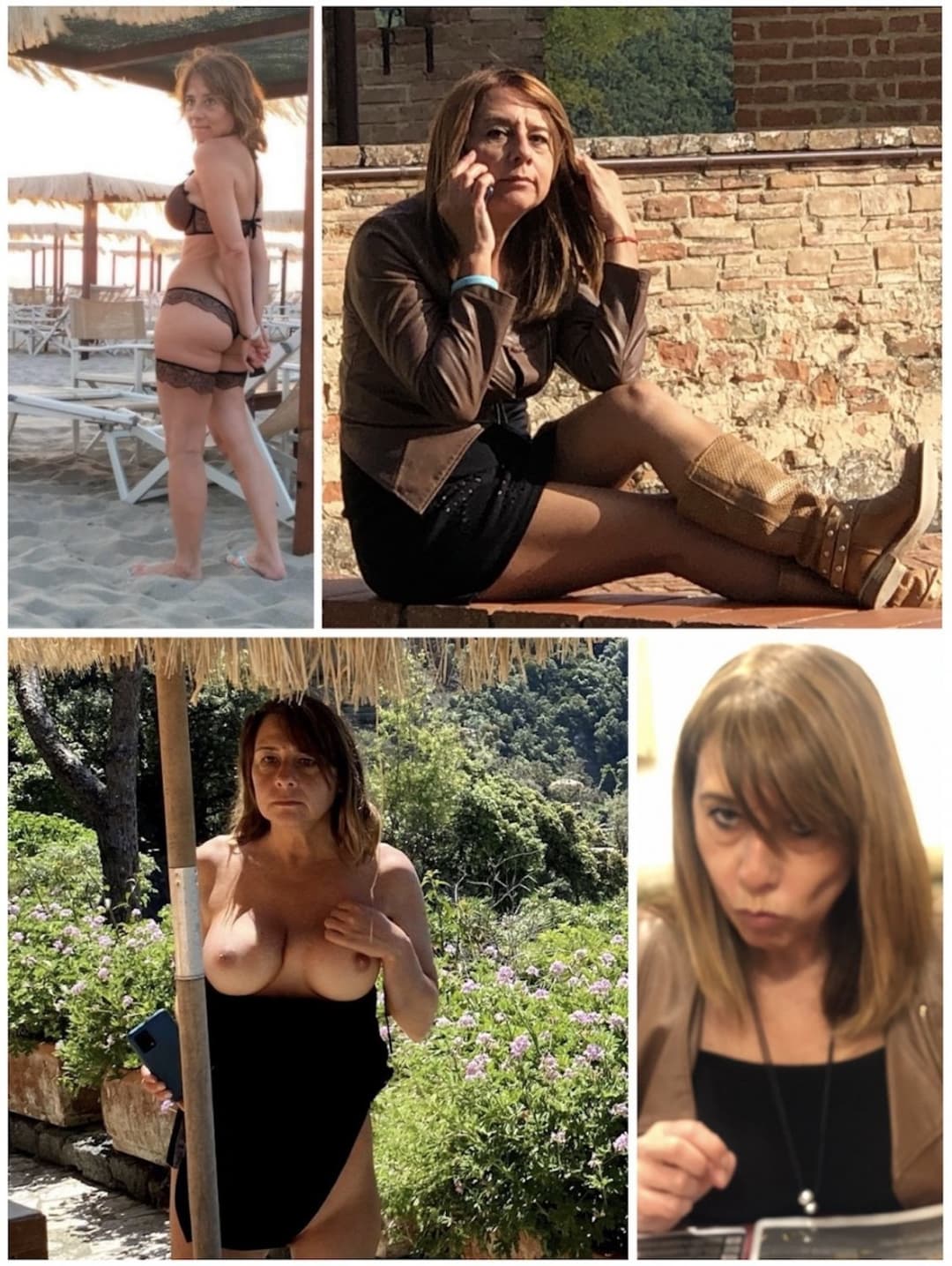 Horny slut milf Mona (collage)