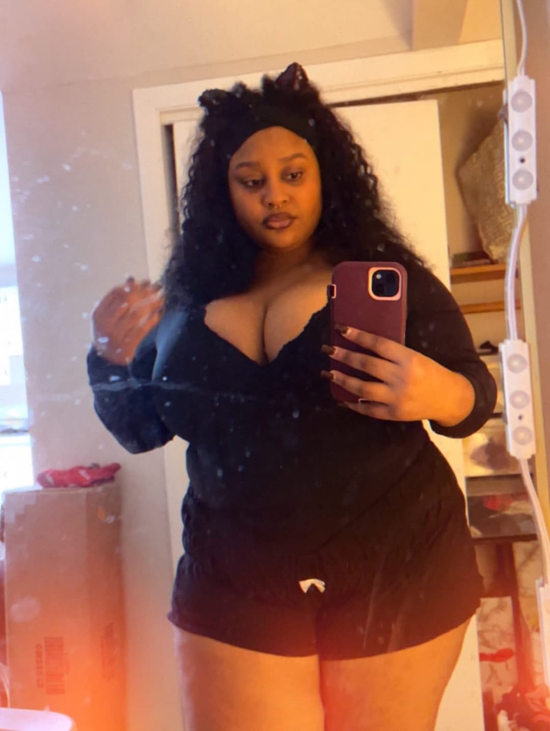 SEXY CURVY THICK EBONY BBW BIG BOOBS & BIG OLE ASS BOOTY