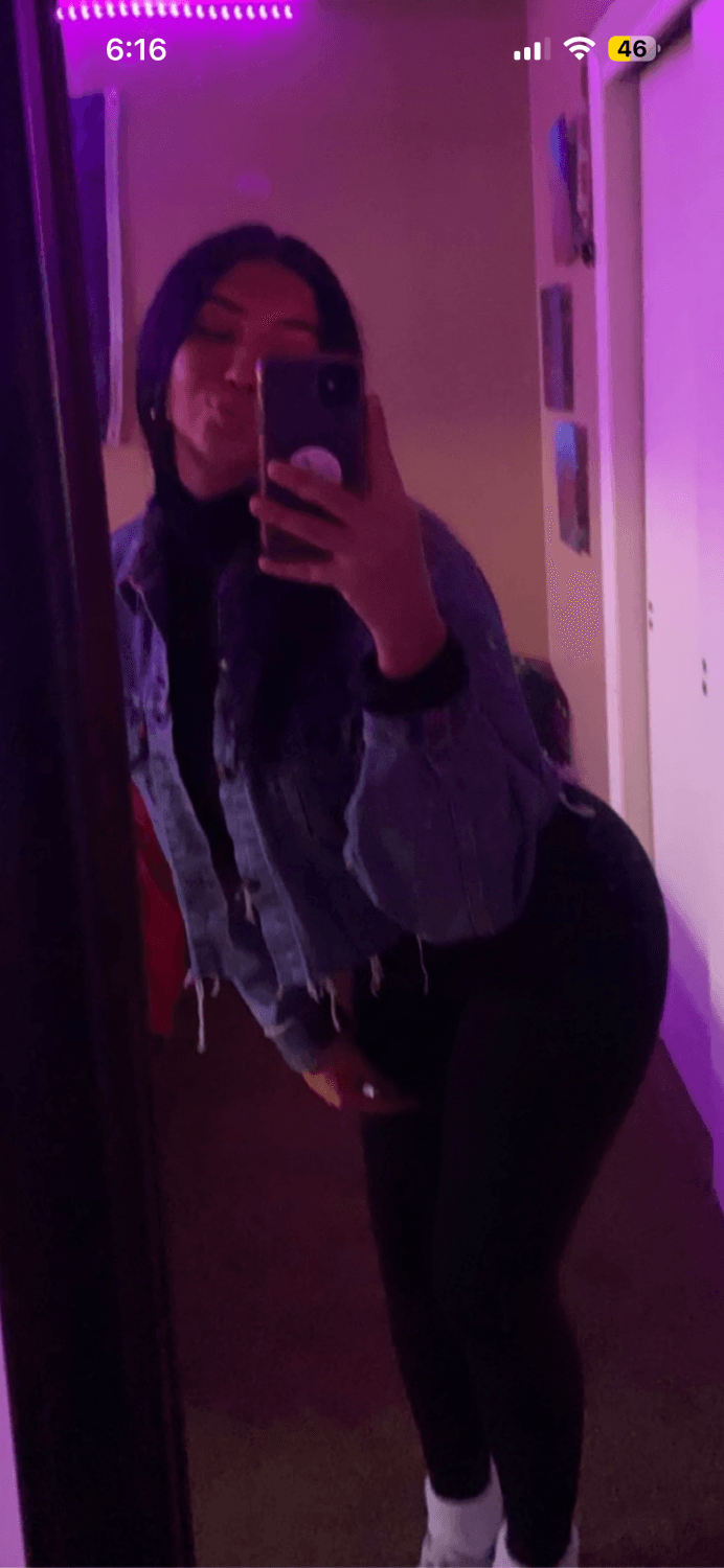 Walked in on this 23yr old hottie on accident holding her big tits together watching dude titty fuck