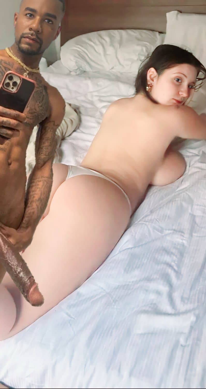 Wife niki taking huge black nigger thug cock in her Irish ginger pussy raw