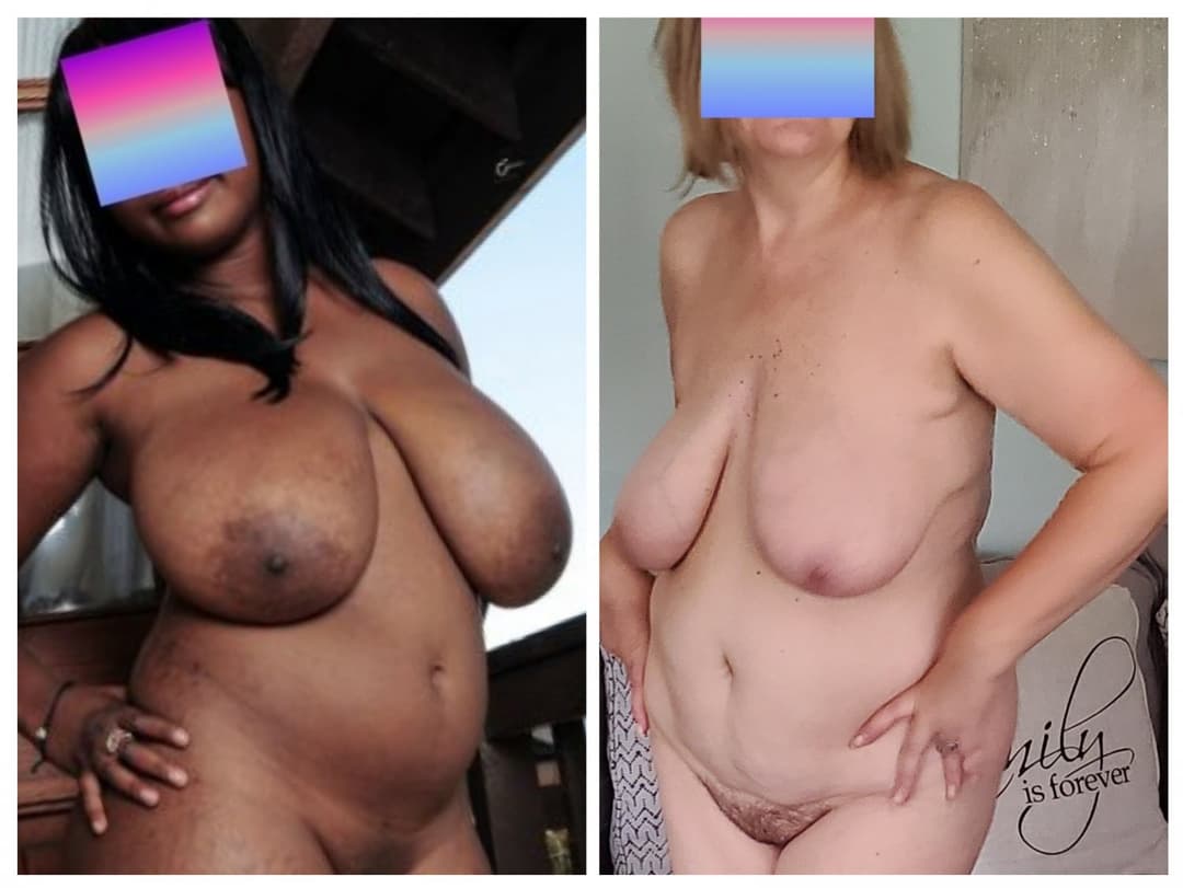 COLLAGE#3 me side by side with some of the BIGGEST BOOBS on erome