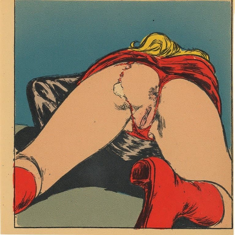 Vintage superhero pinup