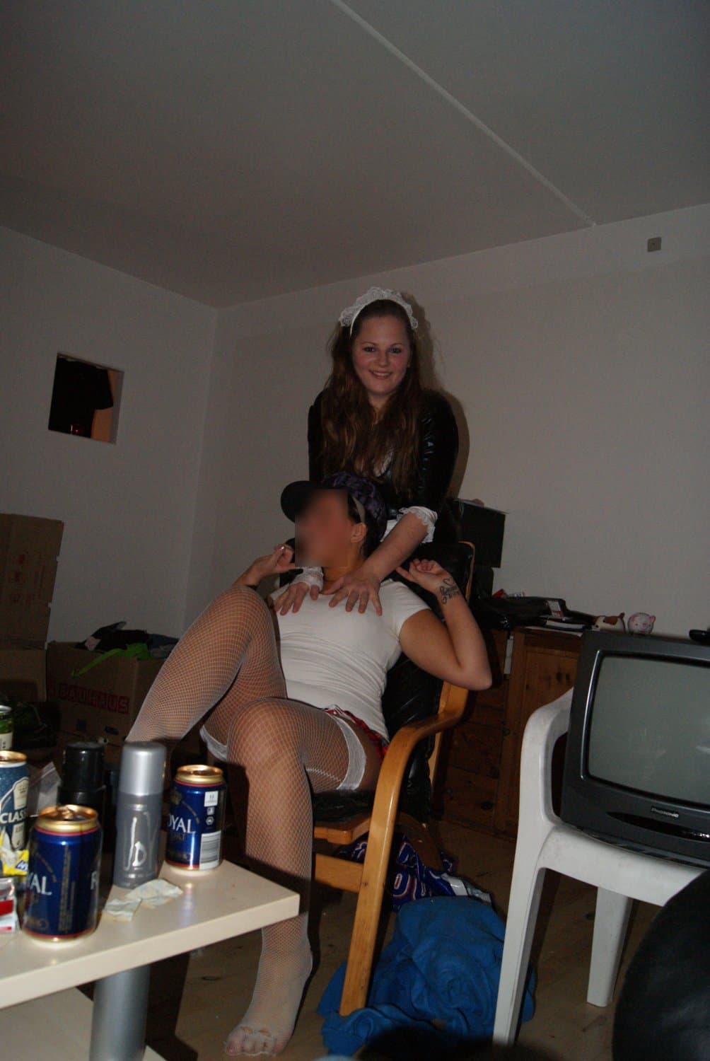 Danish Amateur (004c): Annika K has a party whit a secret friend