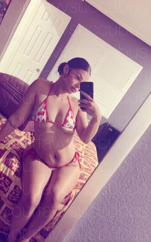 Pretty face petite Latina sister