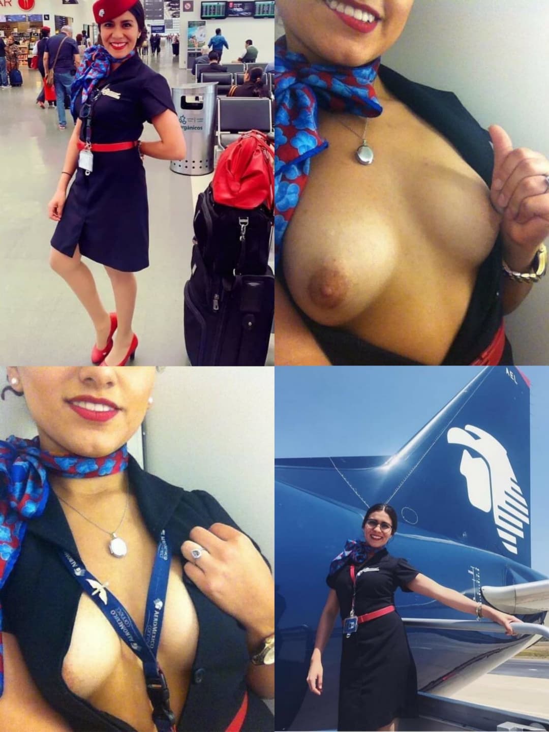 Flight attendants on off