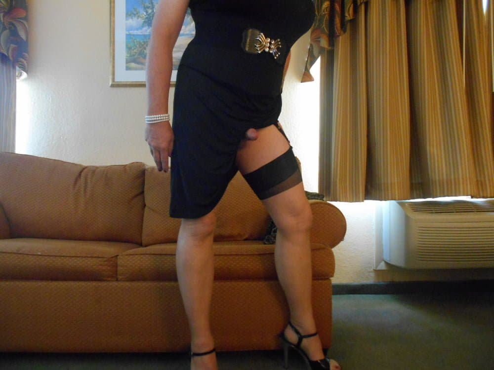 Sexy Sissy In Little Black Dress
