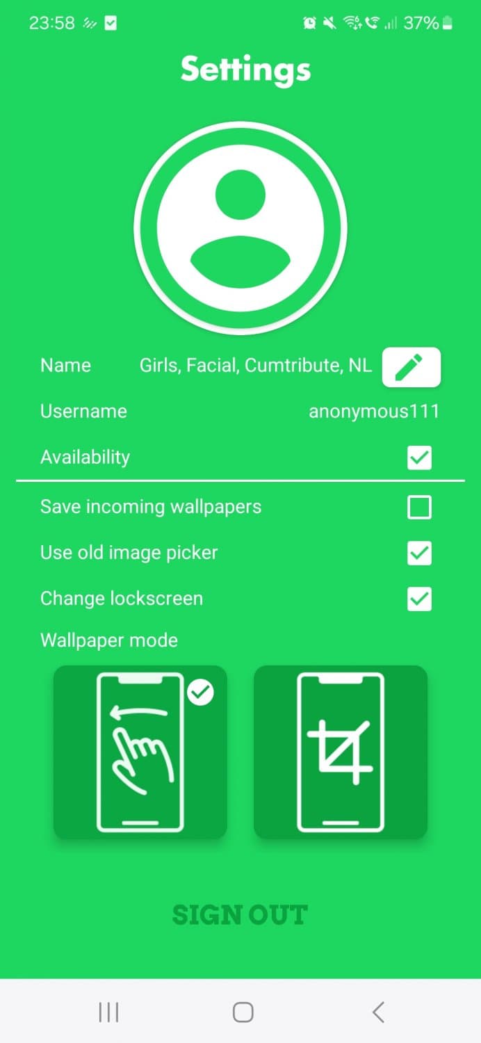 Change my handy background with wallclaimer app