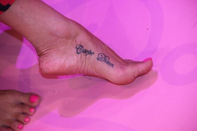 Sexy glamour feet pedicure