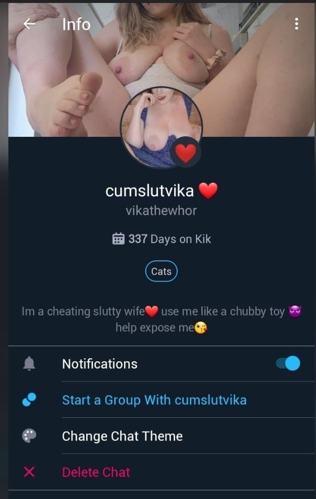 For those who missed it deleting soon kik vikathewhor