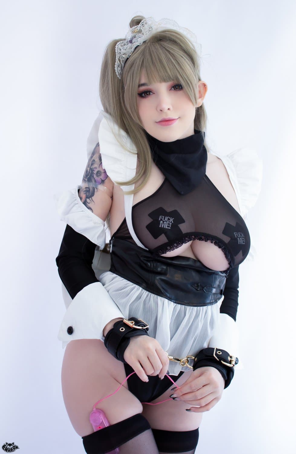 Legendary Maid Minalinsky (Kotori Minami) from Love Live naughty cosplay and blowjob 南ことり