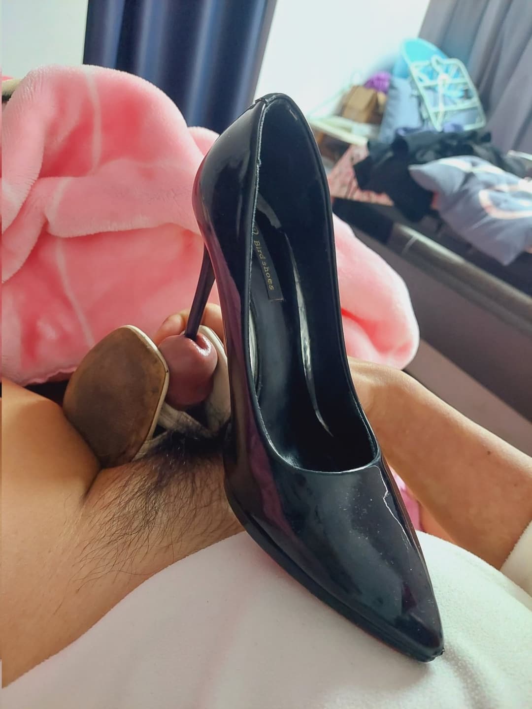 Asian shoes and cum 2