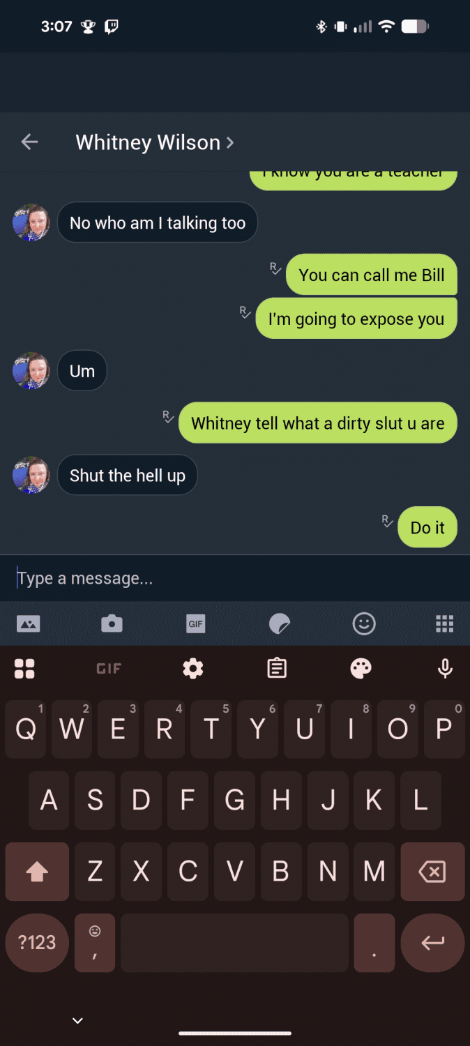 This bbw teacher slut whitney wilson go message this slut kik in the album