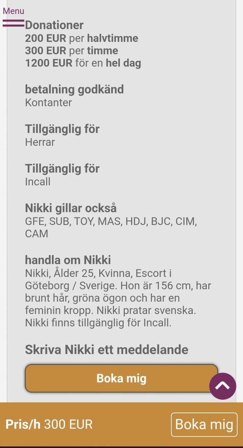 Johanna lahaja 25yr Hora Uddevalla fuck Afrikan and arab guy