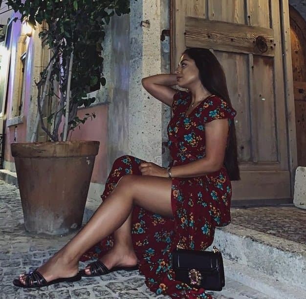 Sexy glamour feet pedicure woman