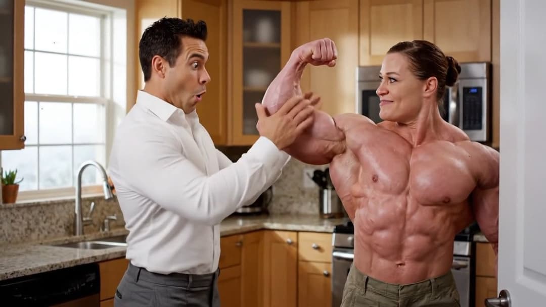 Hypertrophic muscular nudism