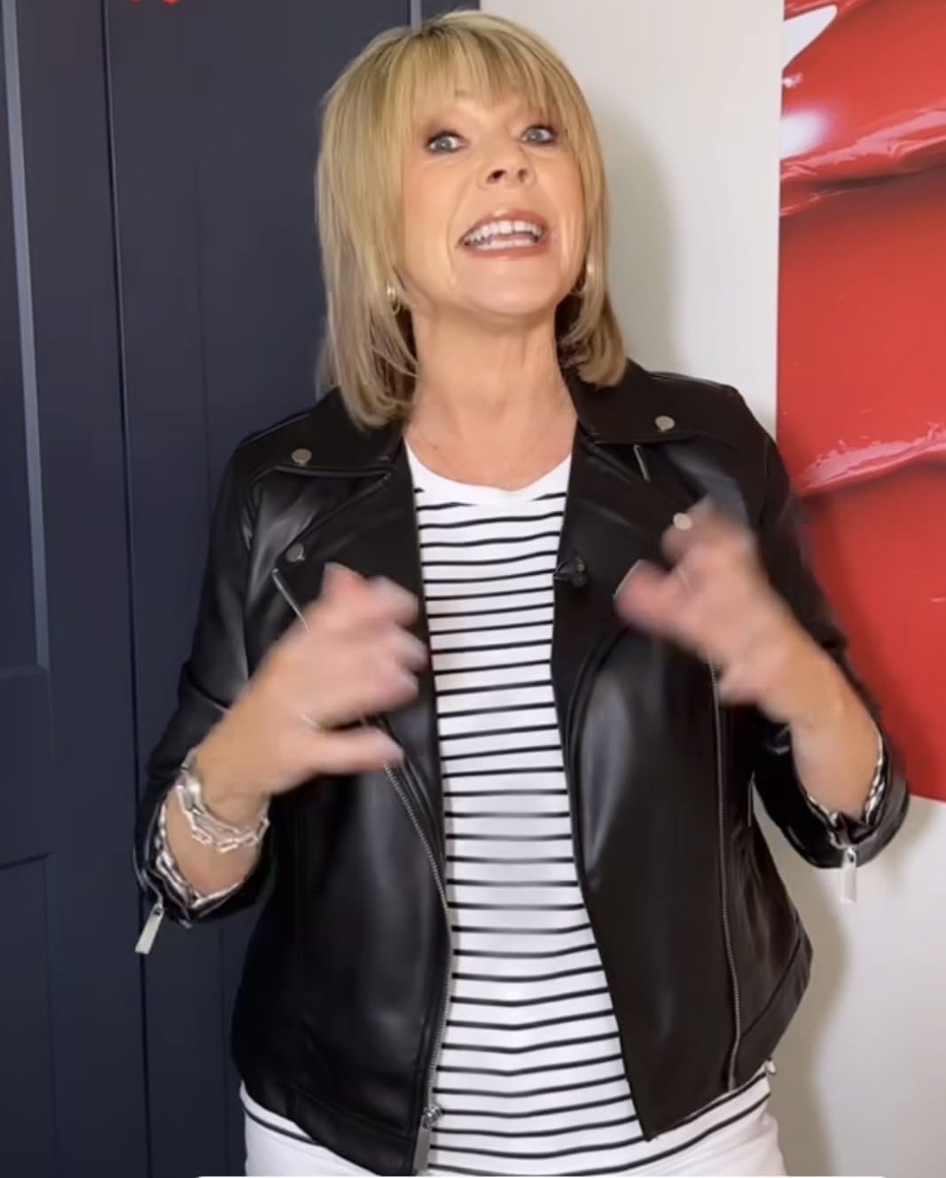 Ruth Langsford - Leather Jacket