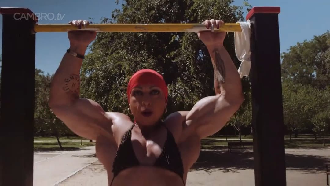 Mrs Sanchez , her muscular poses make everybody hard