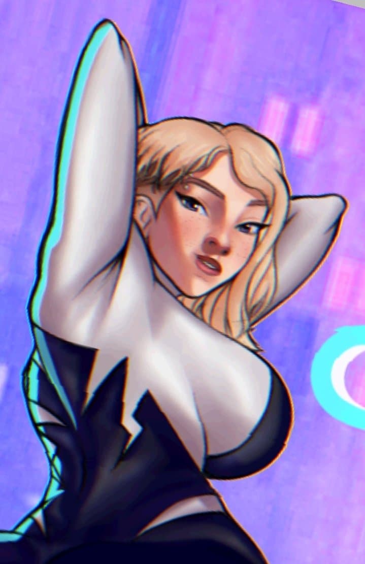 Commissioned Artwork of Gwen Stacy from Spiderverse ? ?