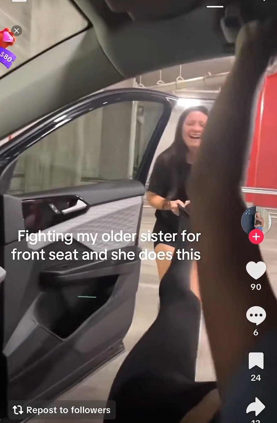 prank- sister pantsed tiktok