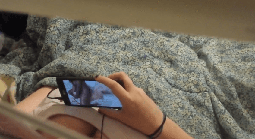 Caught an orgasm while watching lesbian porn