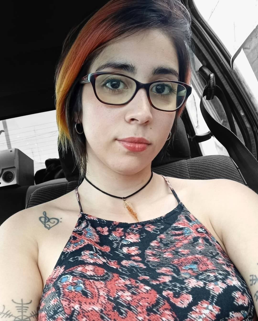 Hot nerdy girl glasses