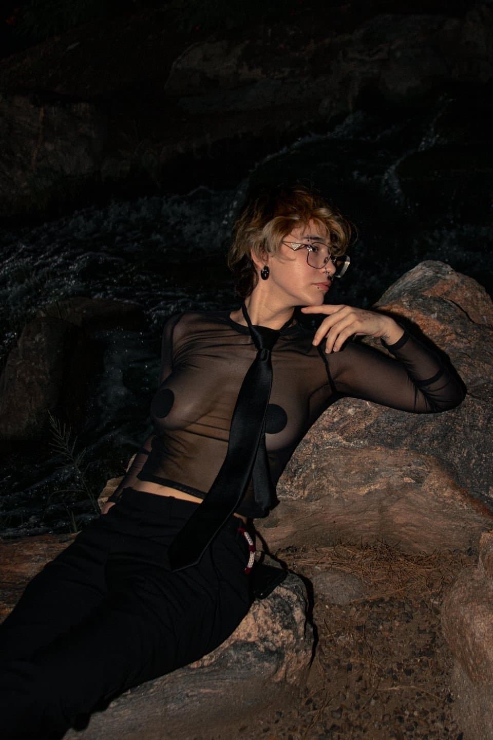 Tomboy short Hair Dyke stud Ren P2