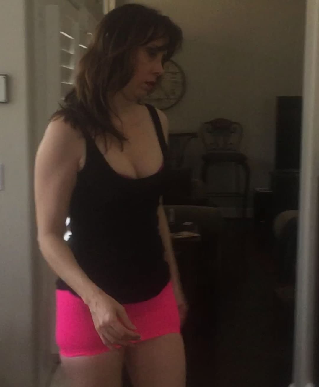 Black Top Pink Skirt
